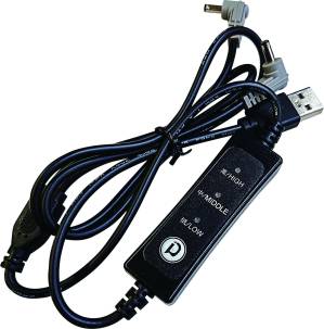 5V USB専用スイッチ付き高耐久接続 USBケーブル（補強材入）